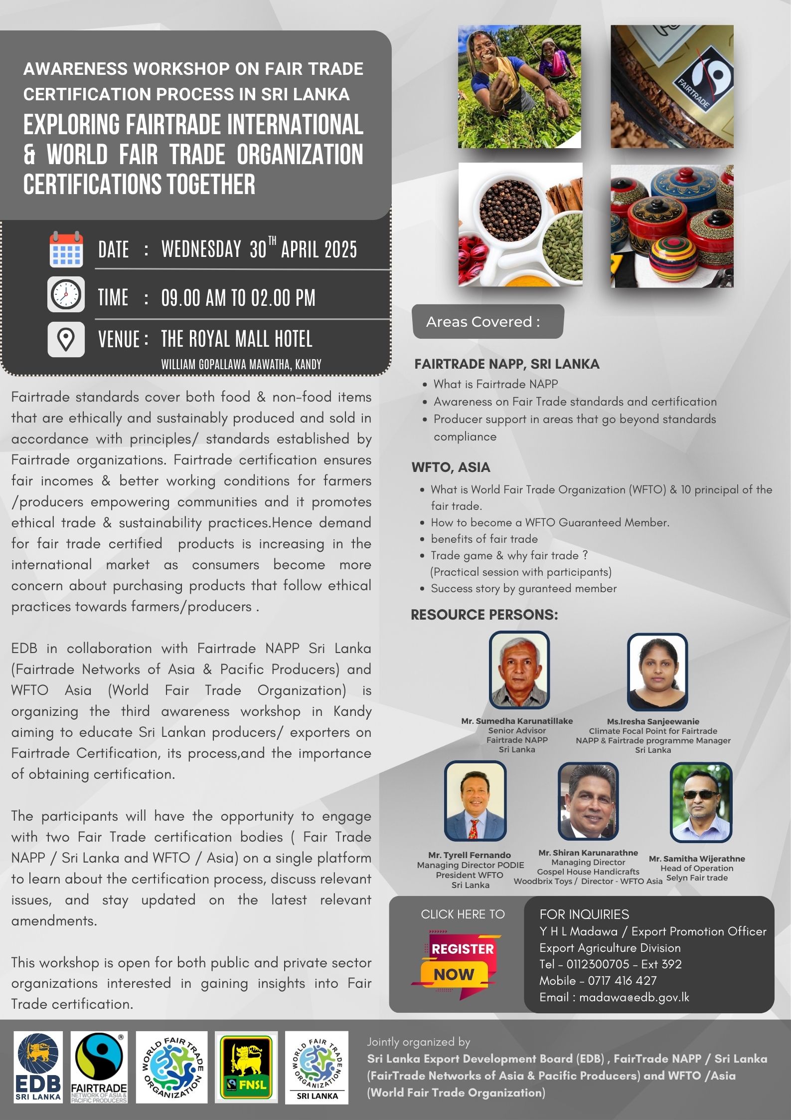 Awareness Workshop on Fair Trade Certification Process in Kandy Sri Lanka